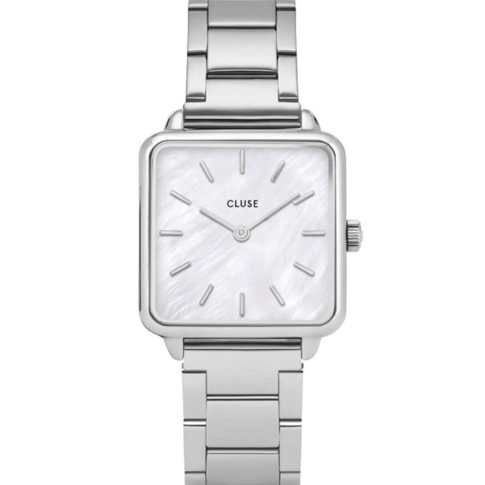 
                      
                        Cluse Watch La Tetragone 3-Link silver/white pearl silver
                      
                    
