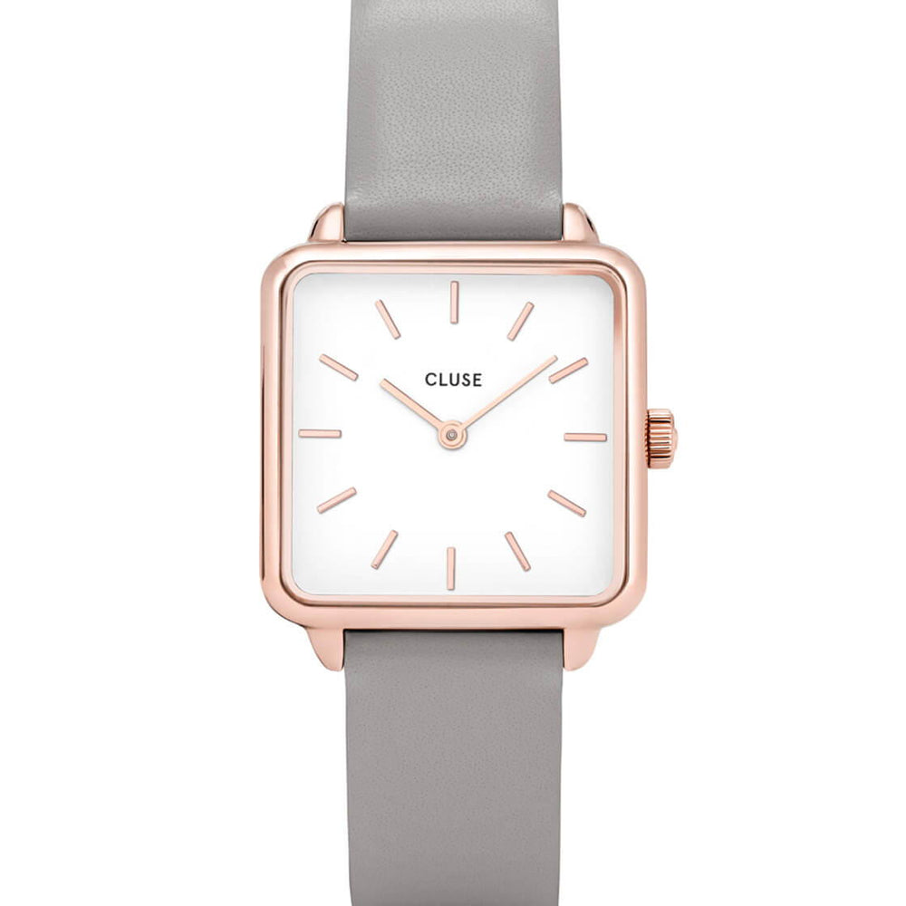 
                      
                        Cluse Watch La Tetragone grey/white rose gold
                      
                    