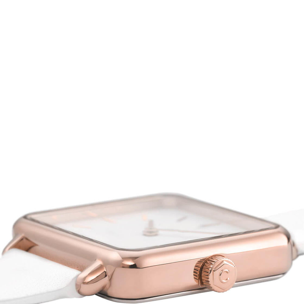 
                      
                        Cluse Watch La Tetragone white/white rose gold
                      
                    