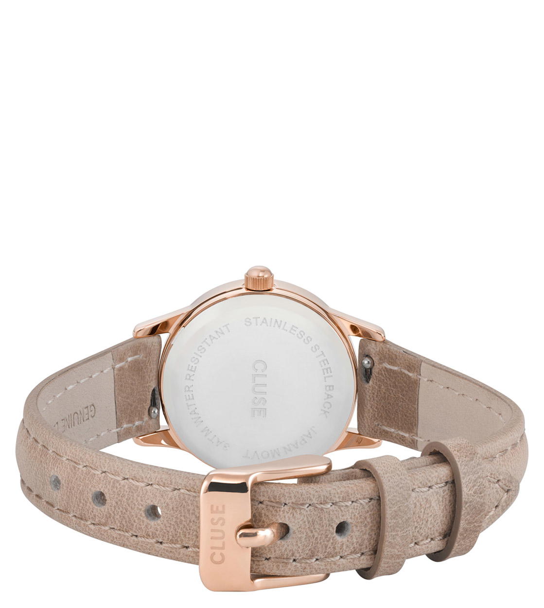 Cluse Watch La Vedette brown hazelnut/white rose gold