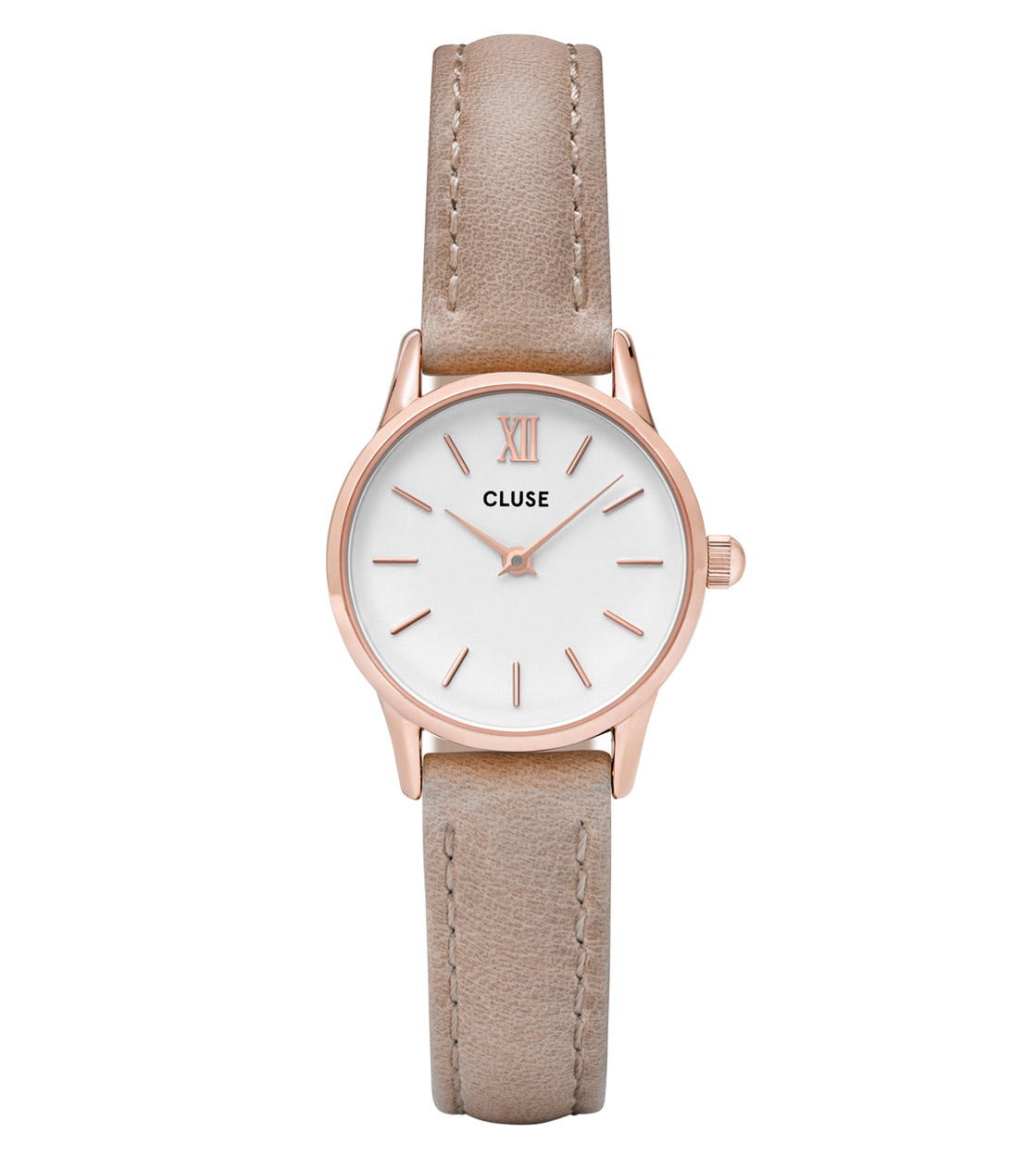 Cluse Watch La Vedette brown hazelnut/white rose gold