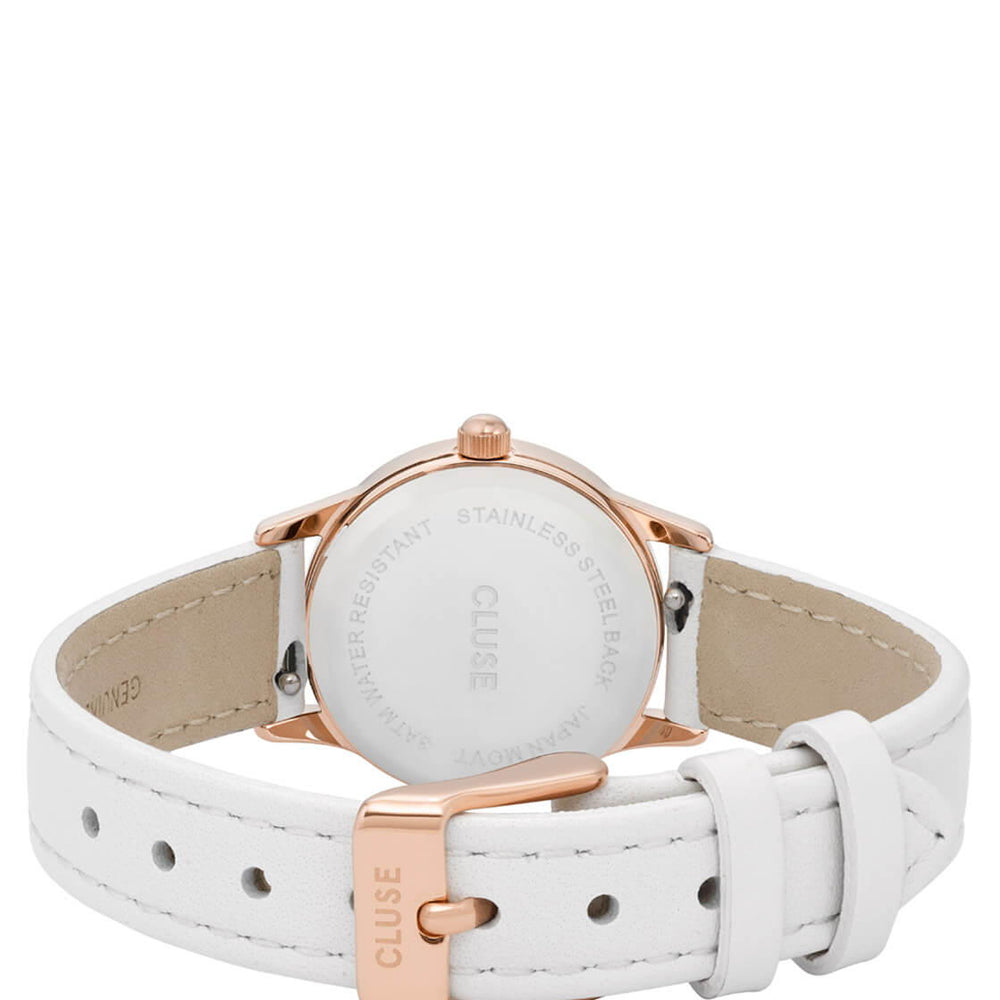 Cluse Watch La Vedette white/white rose gold