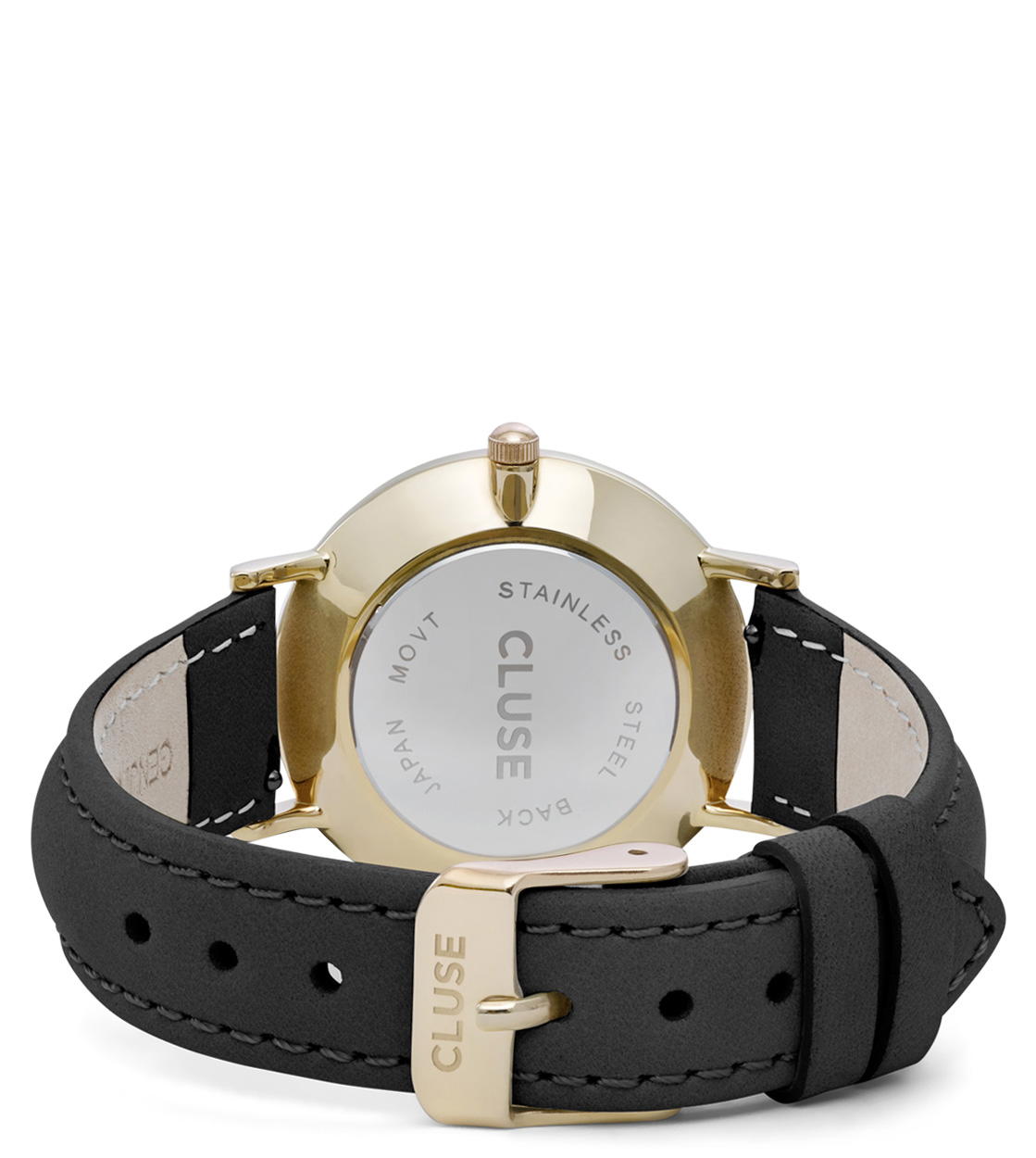 Cluse Watch Minuit black/black gold