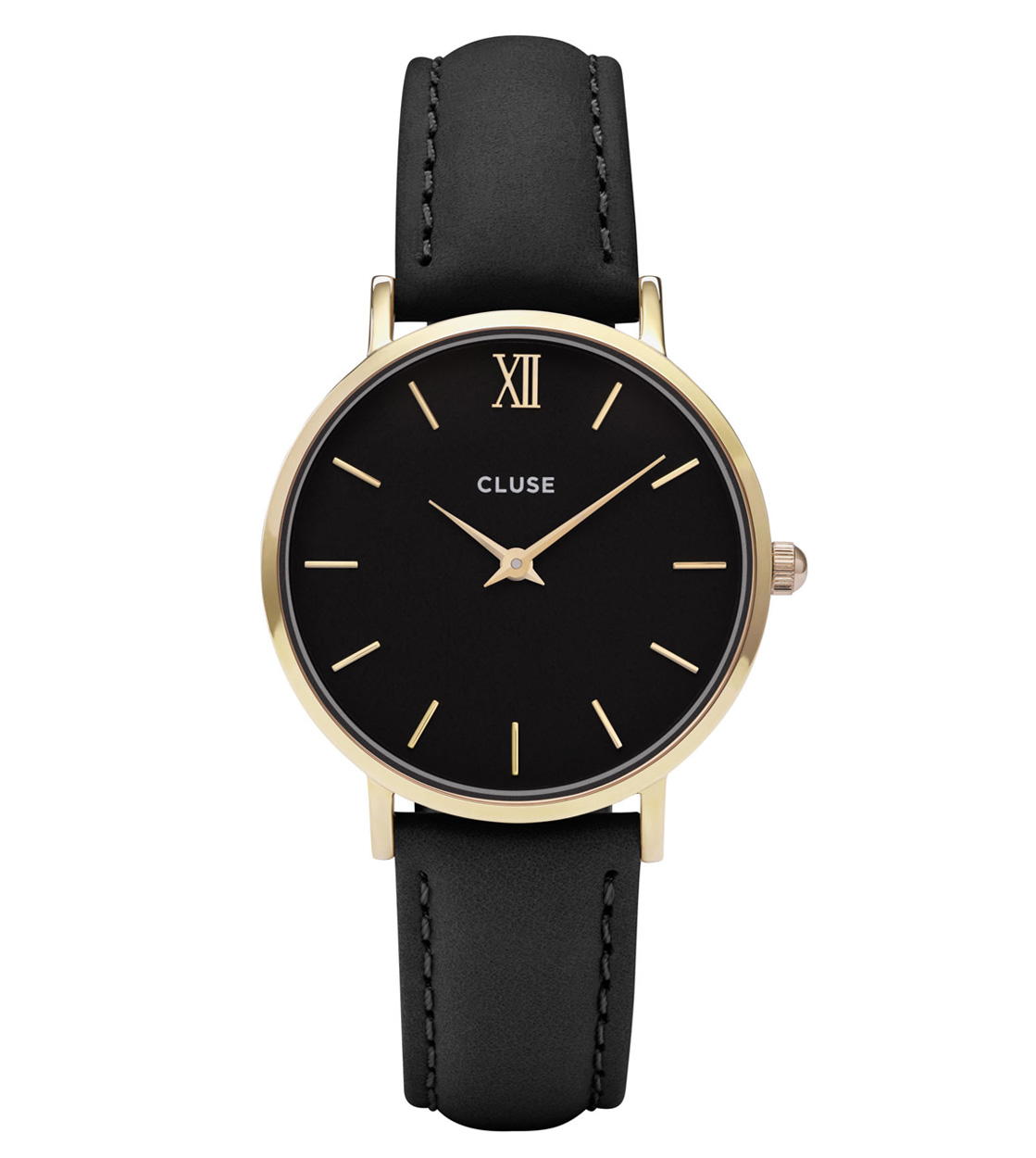 Cluse Watch Minuit black/black gold