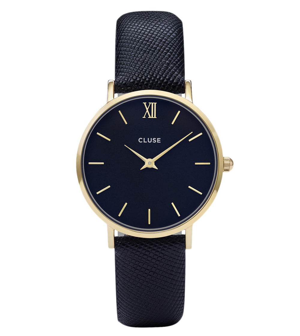 Cluse Watch Minuit blue midnight/blue gold