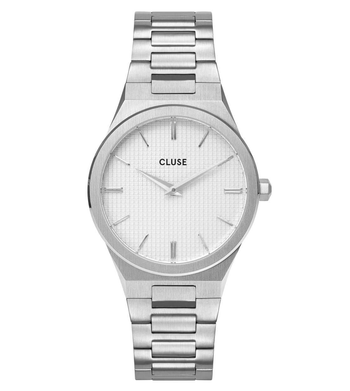 Cluse Watch Vigoureux 33 H-Link silver/snow white silver