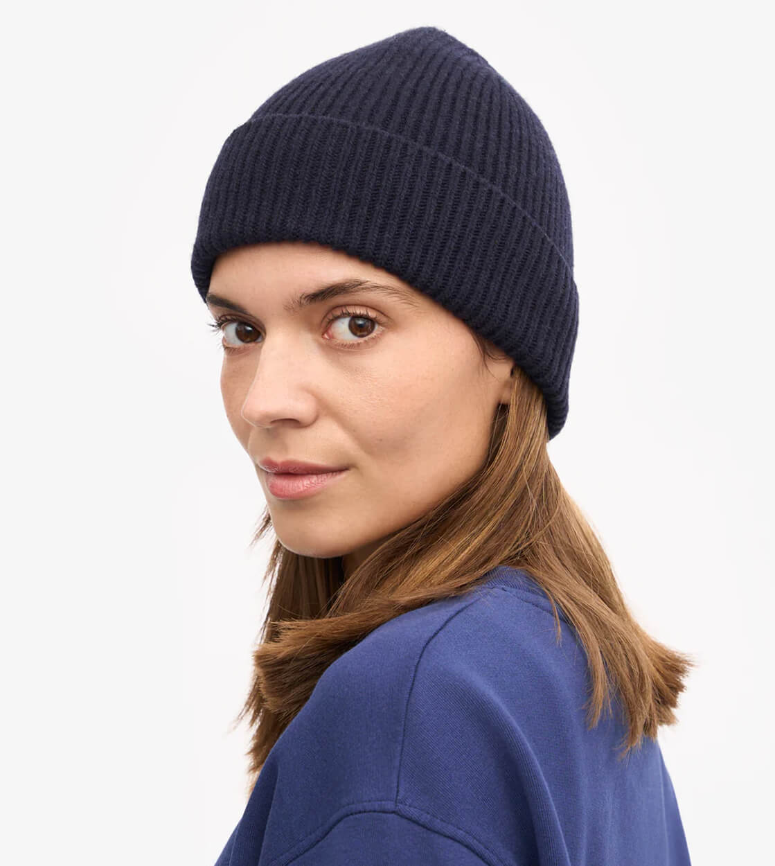 Colorful Standard Beanie Merino Wool blue navy