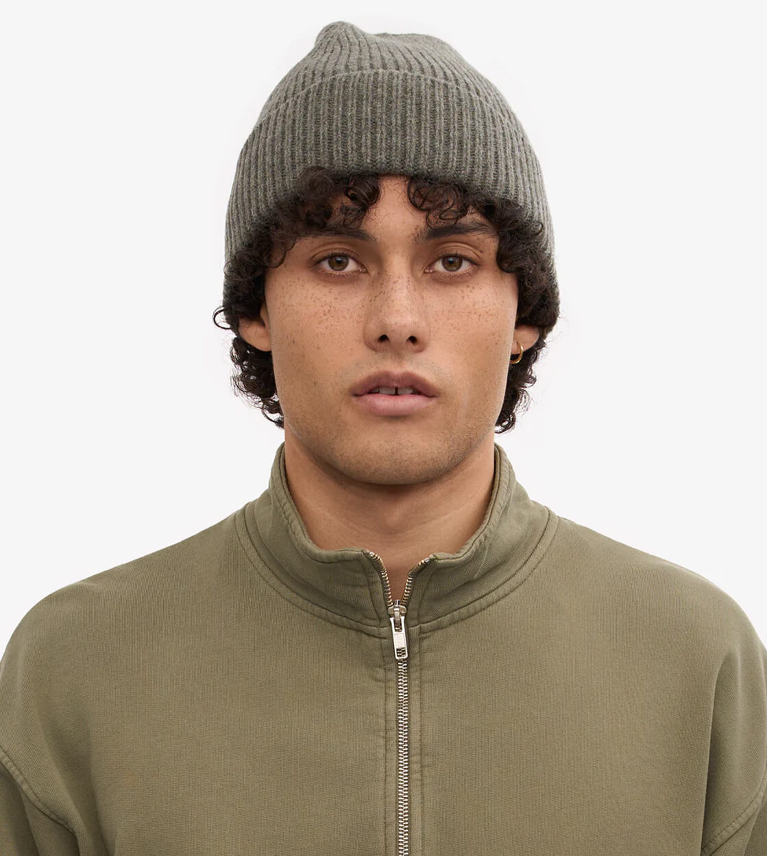 Colorful Standard Beanie Merino Wool green dusty olive