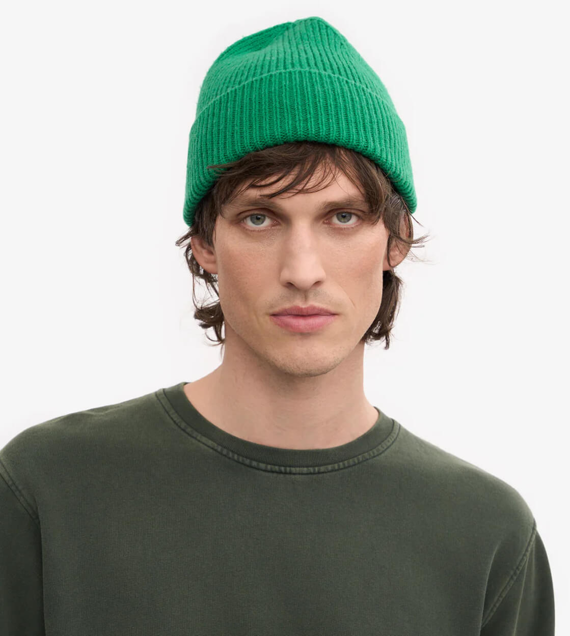 Colorful Standard Beanie Merino Wool green kelly