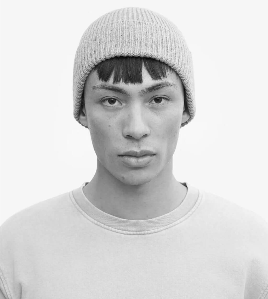 Colorful Standard Beanie Merino Wool grey limestone