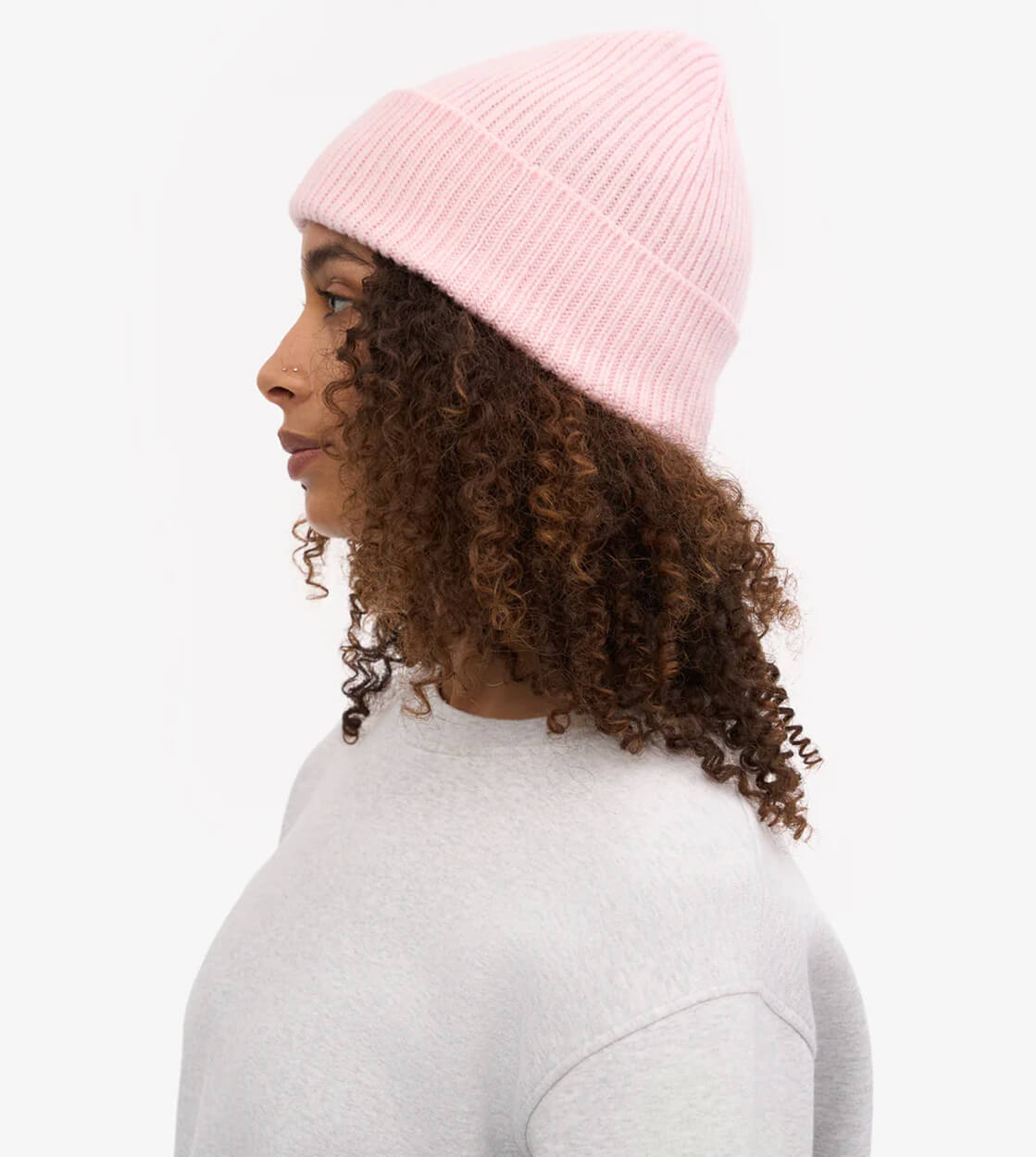 Colorful Standard Beanie Merino Wool pink faded