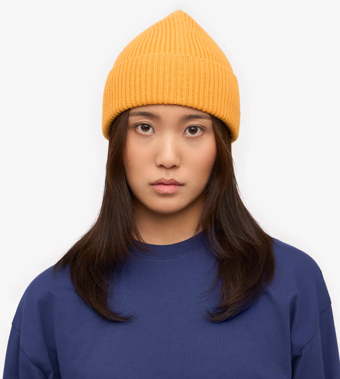 Colorful Standard Beanie Merino Wool yellow burned