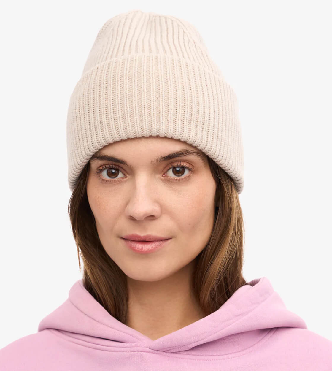Colorful Standard Beanie Tall Merino Wool beige ivory white