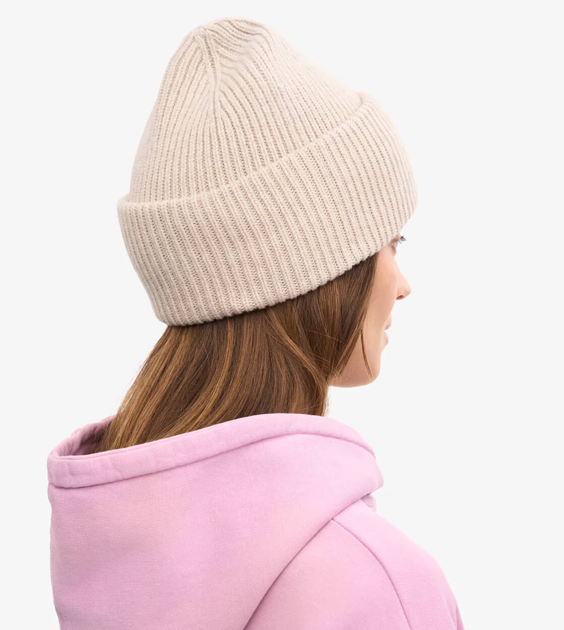 Colorful Standard Beanie Tall Merino Wool beige ivory white