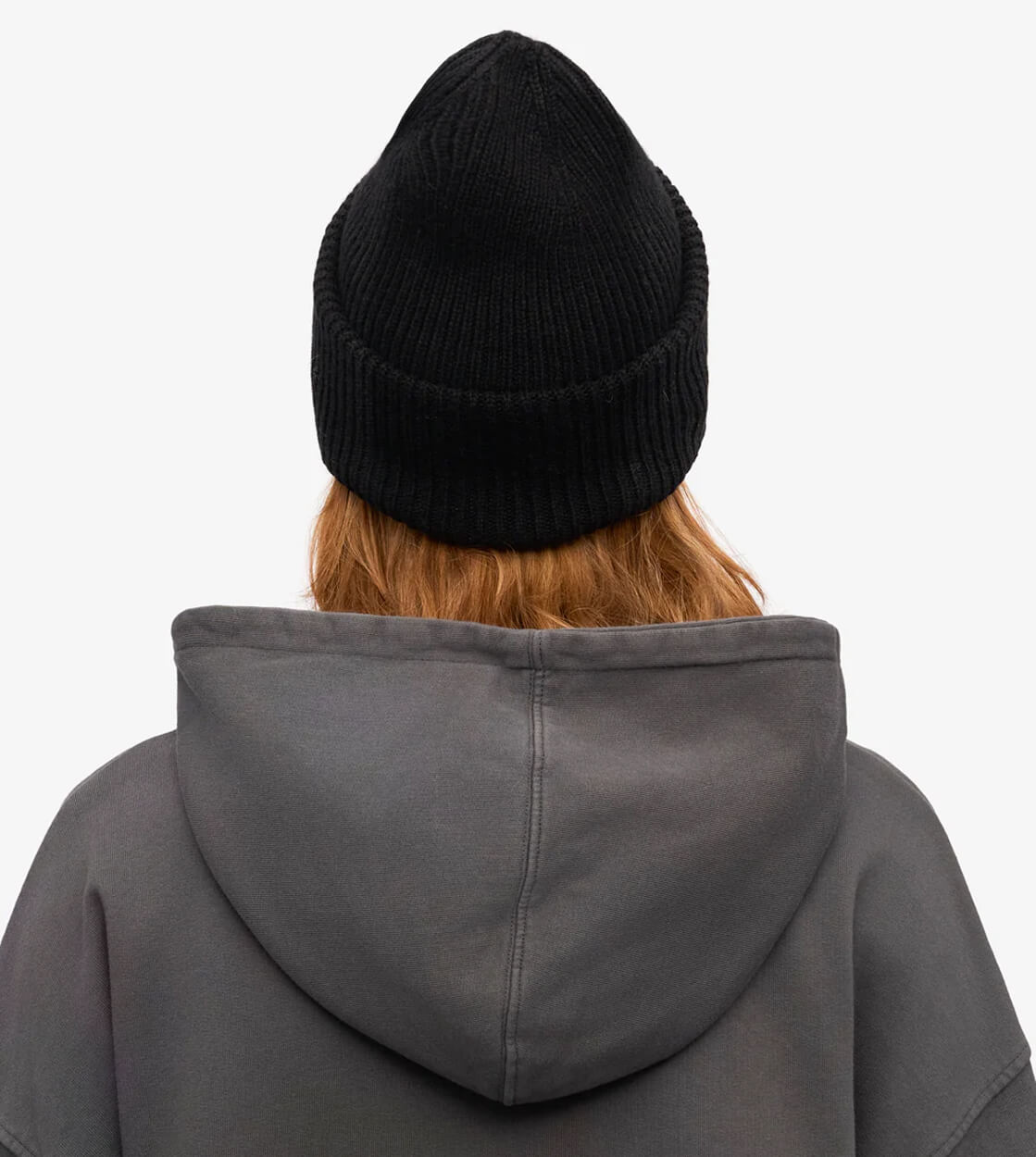 Colorful Standard Beanie Tall Merino Wool black deep