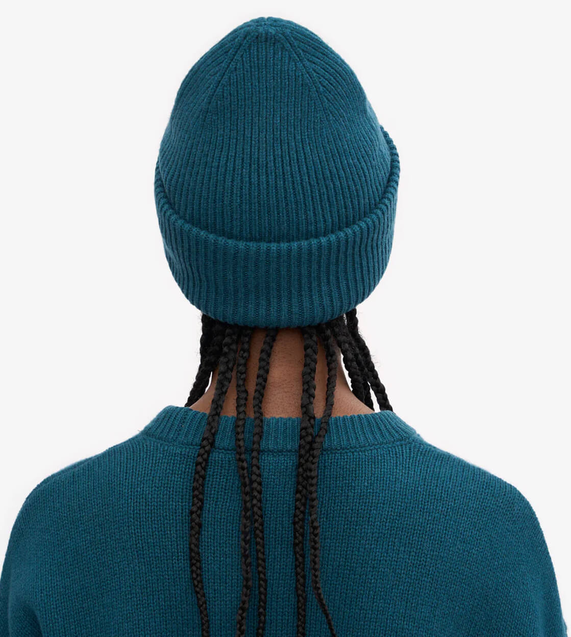 Colorful Standard Beanie Tall Merino Wool blue ocean green