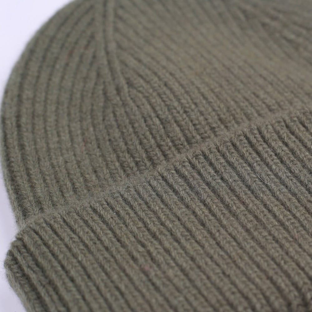 Colorful Standard Beanie Tall Merino Wool green dusty olive