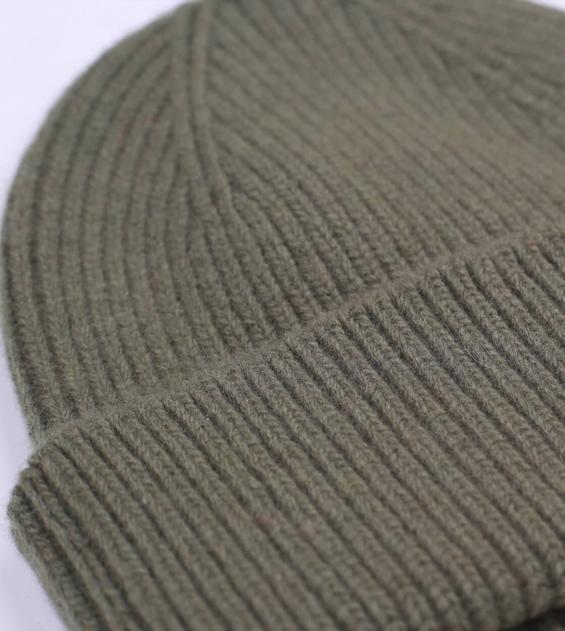 Colorful Standard Beanie Tall Merino Wool green dusty olive