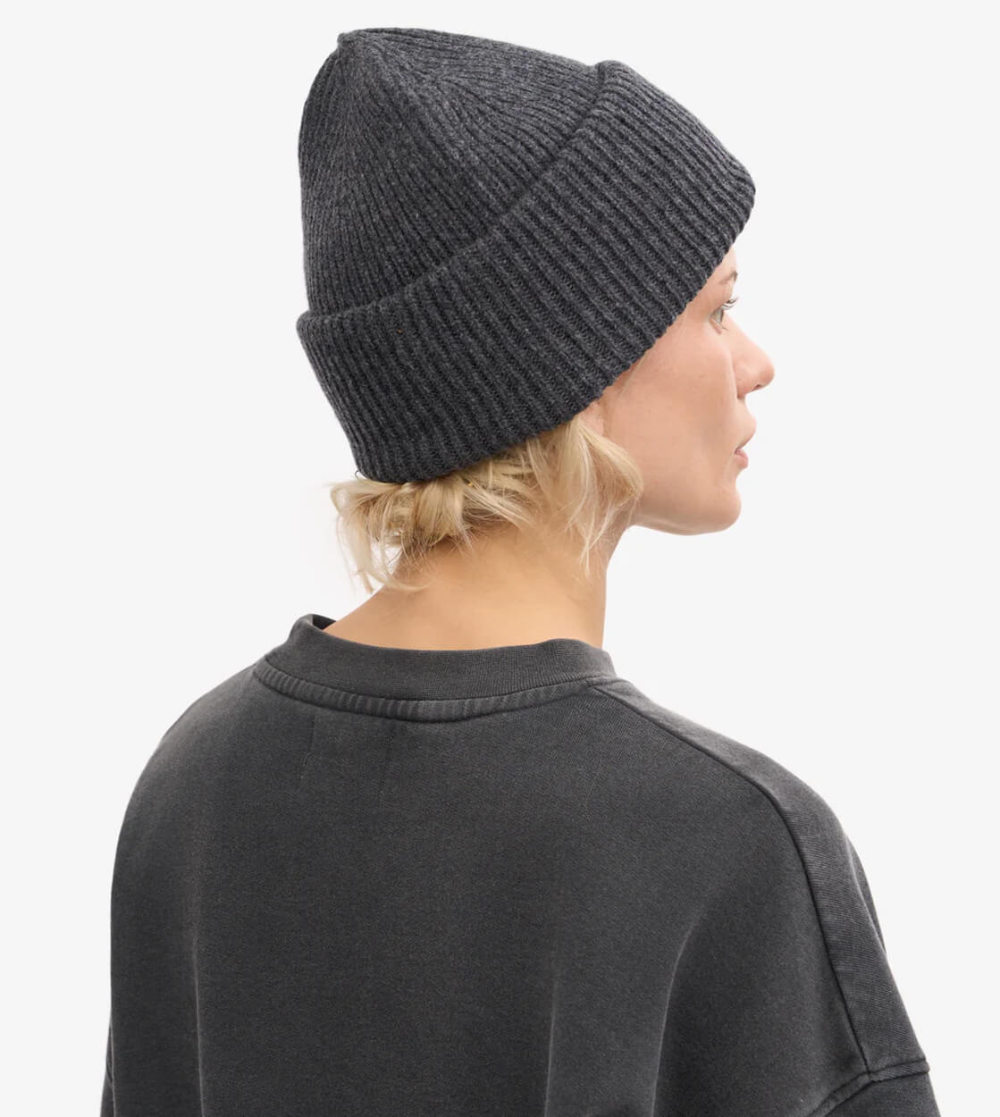 Colorful Standard Beanie Tall Merino Wool grey lava