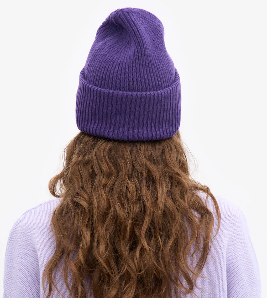 Colorful Standard Beanie Tall Merino Wool purple ultra violet