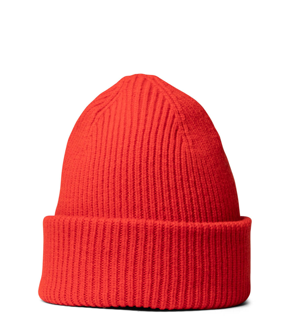 Colorful Standard Beanie Tall Merino Wool red tangerine