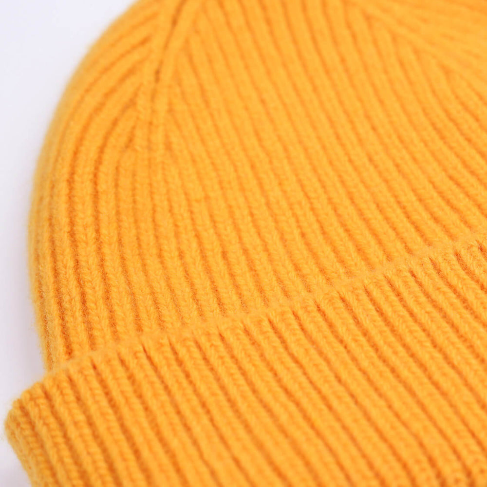 Colorful Standard Beanie Tall Merino Wool yellow burned