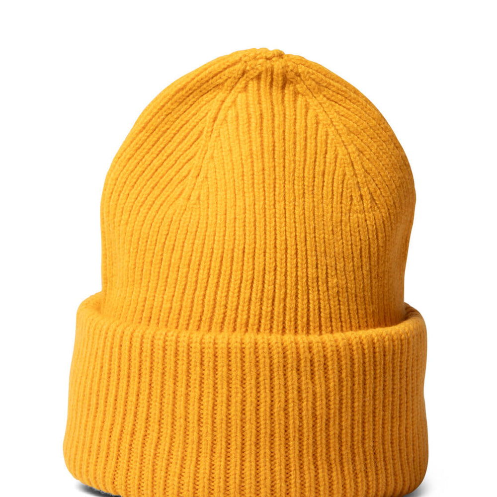 Colorful Standard Beanie Tall Merino Wool yellow burned