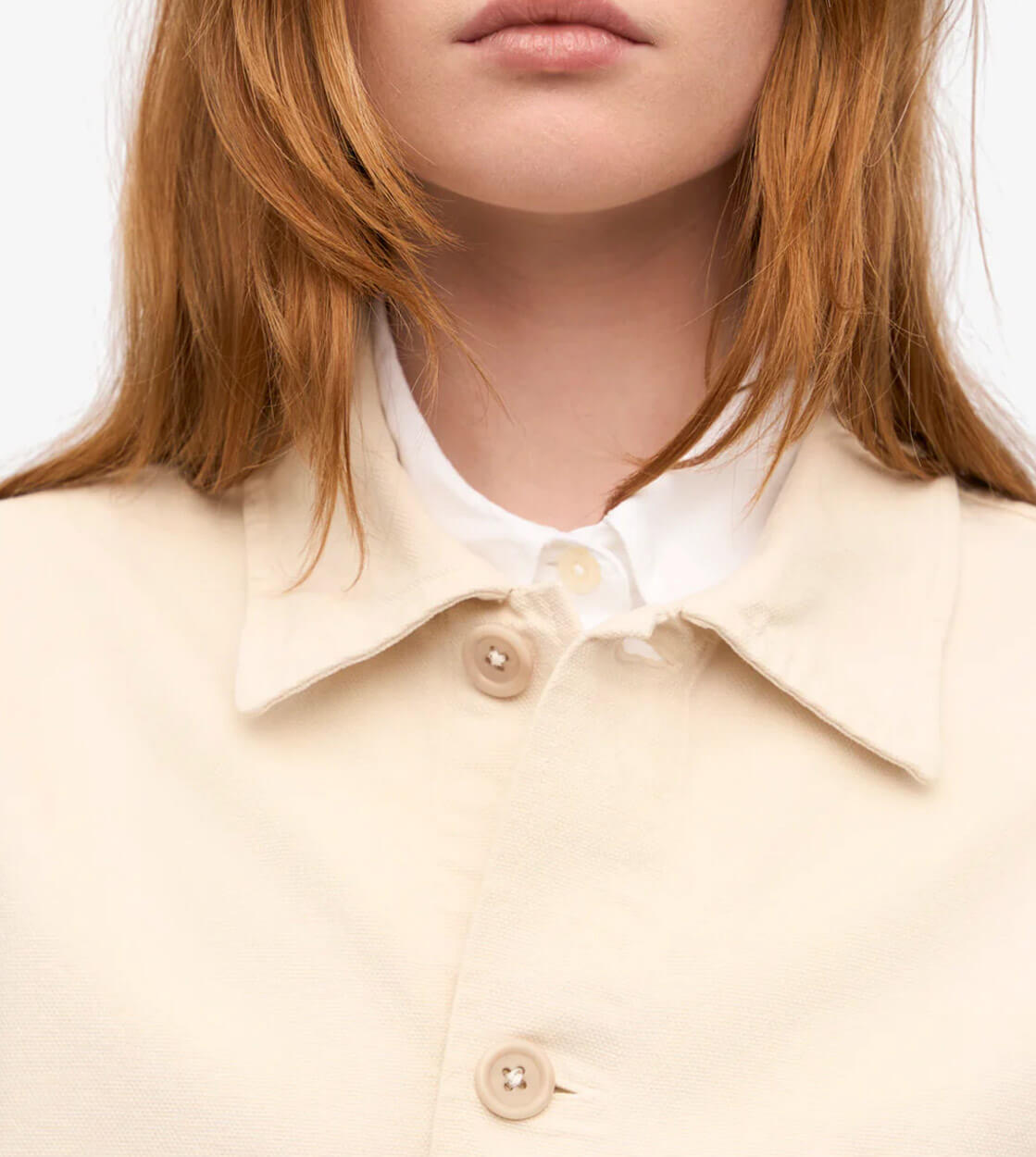 Colorful Standard Jacket Workwear CS4008 beige ivory white
