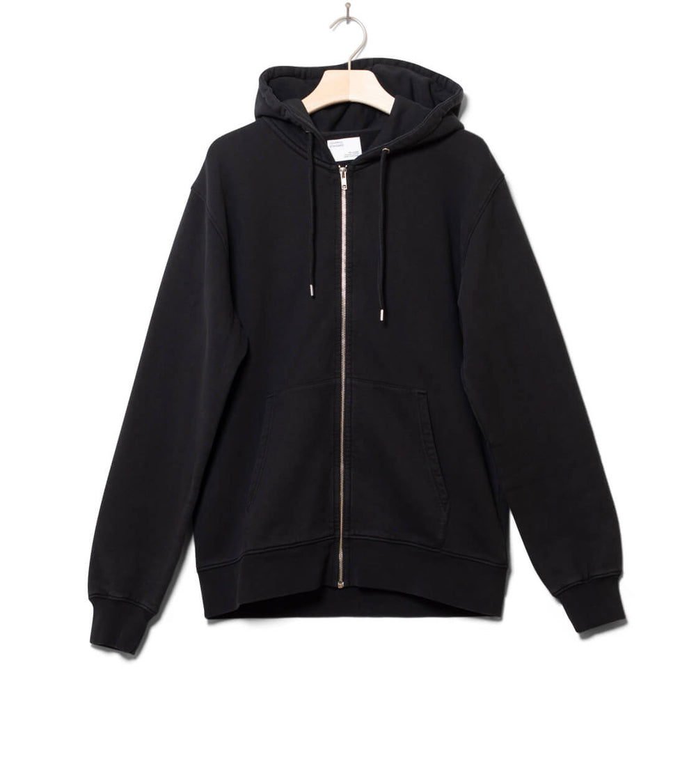 Colorful Standard Organic Zip Hood CS 1007 black deep