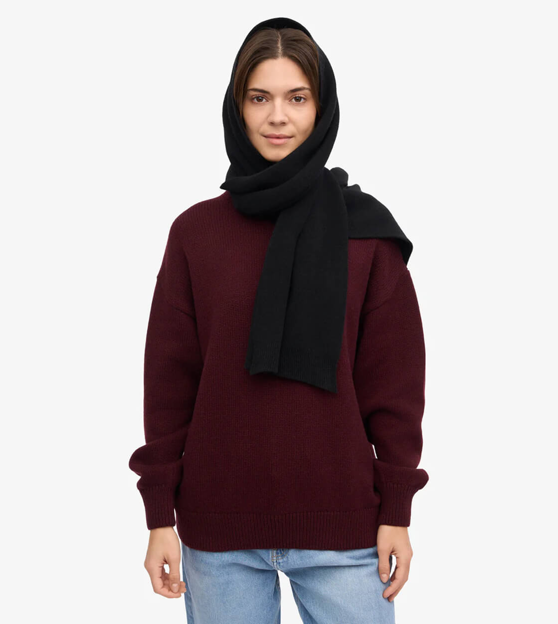 Colorful Standard Scarf Merino Wool black deep