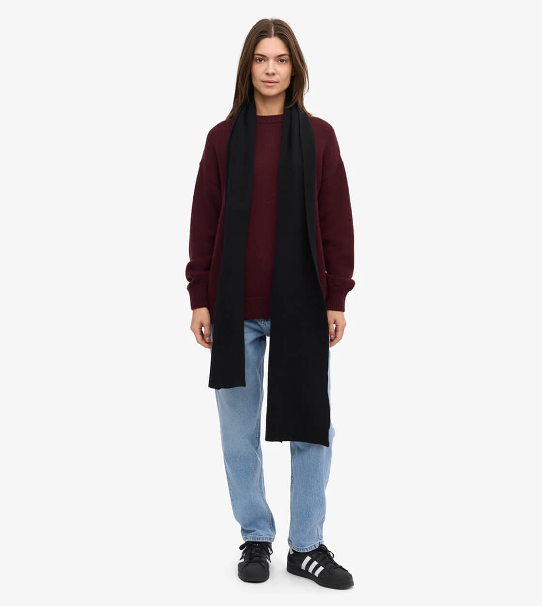 Colorful Standard Scarf Merino Wool black deep