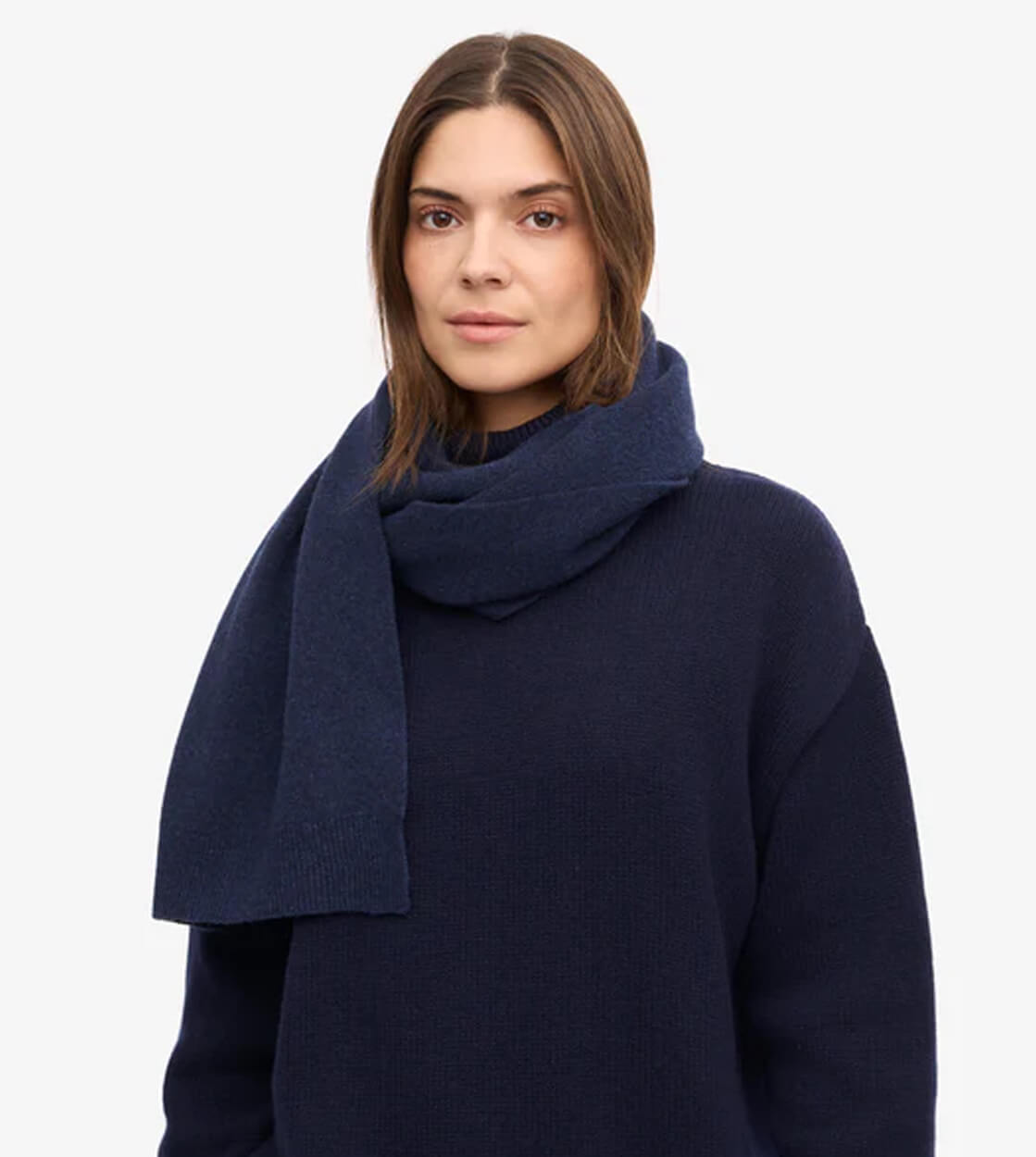 Colorful Standard Scarf Merino Wool blue marine