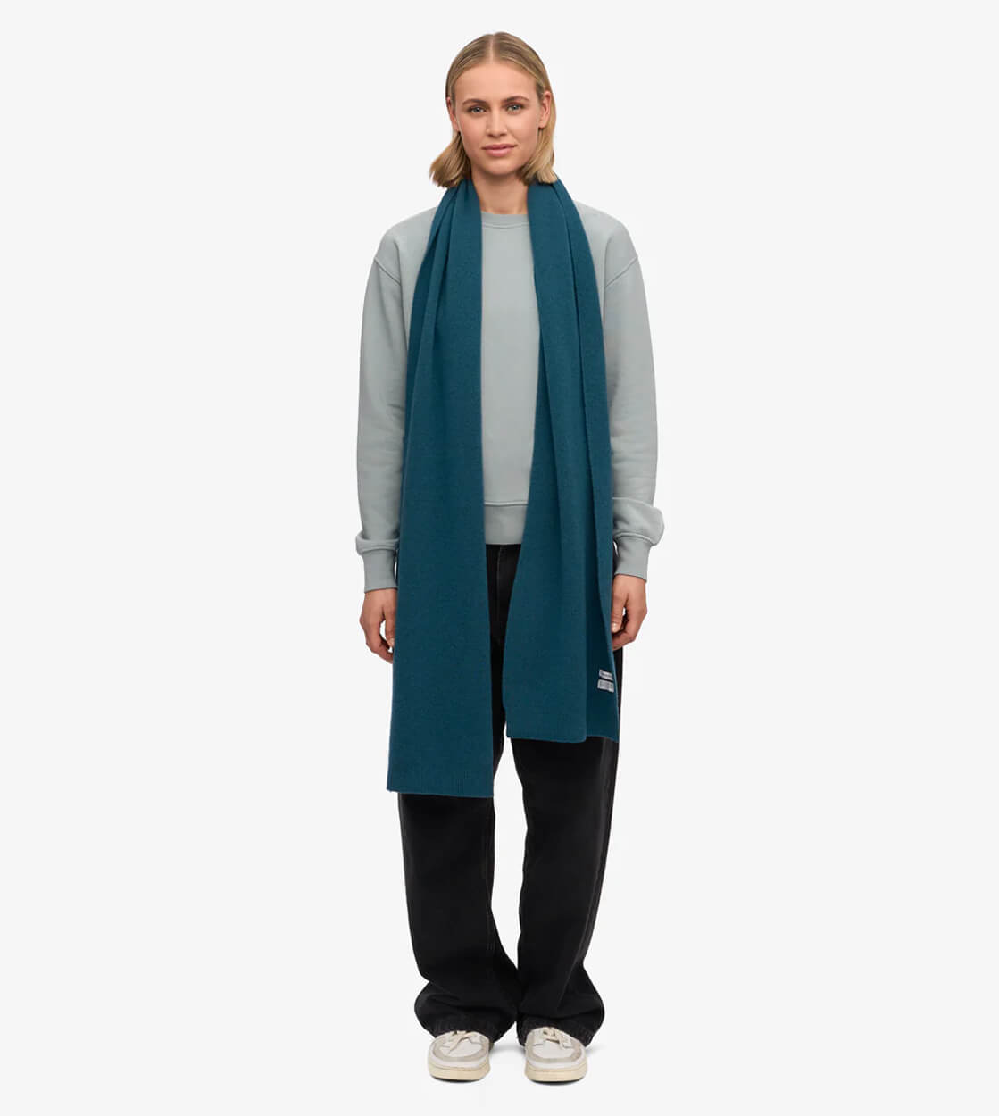 Colorful Standard Scarf Merino Wool blue ocean green