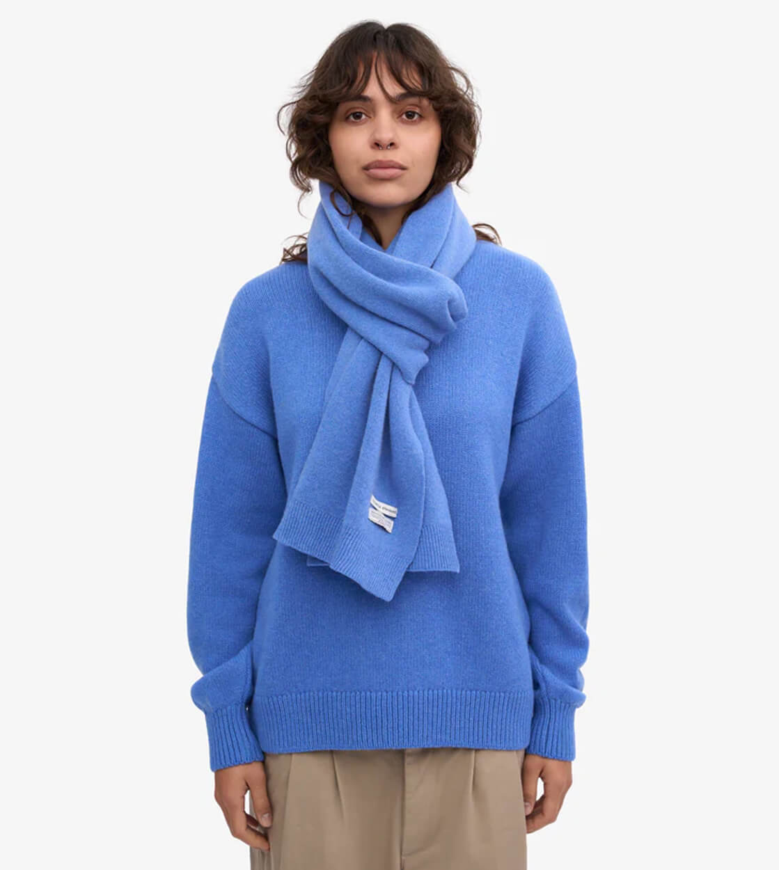 Colorful Standard Scarf Merino Wool blue pacific