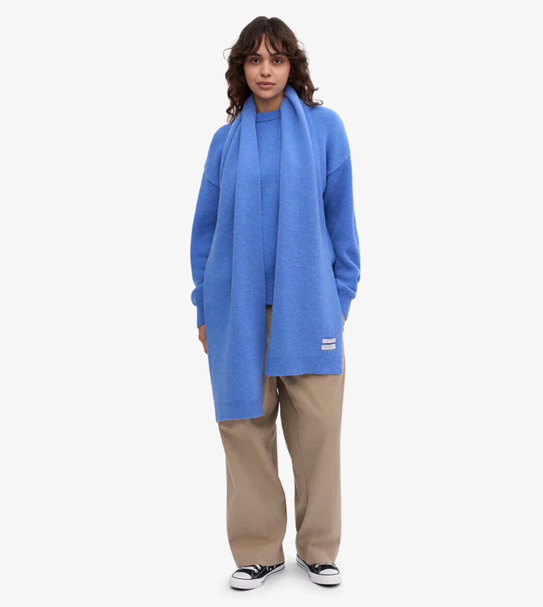 Colorful Standard Scarf Merino Wool blue pacific