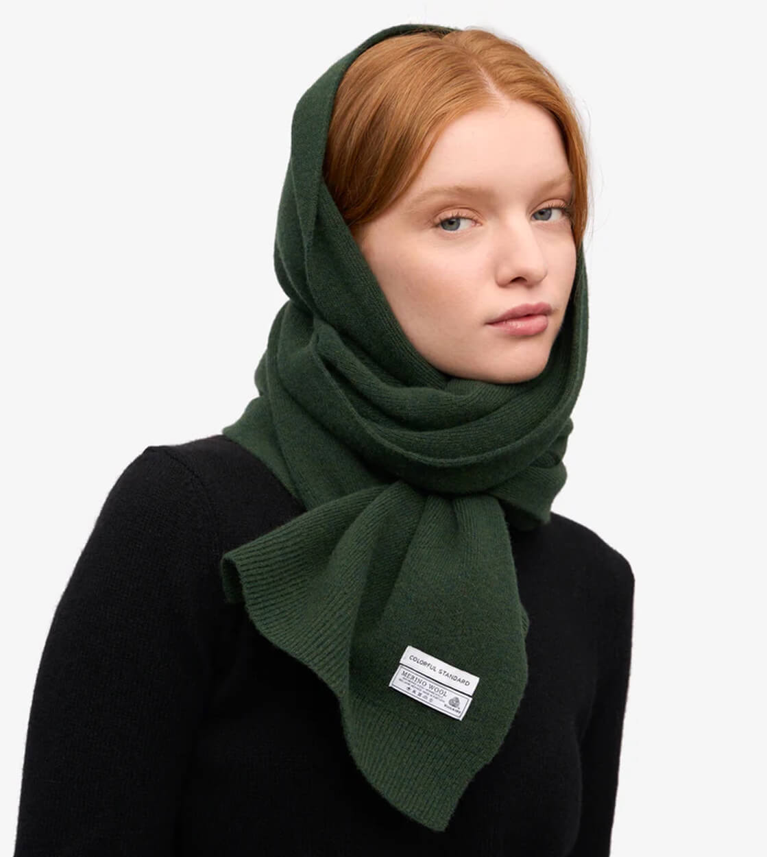 Colorful Standard Scarf Merino Wool green emerald