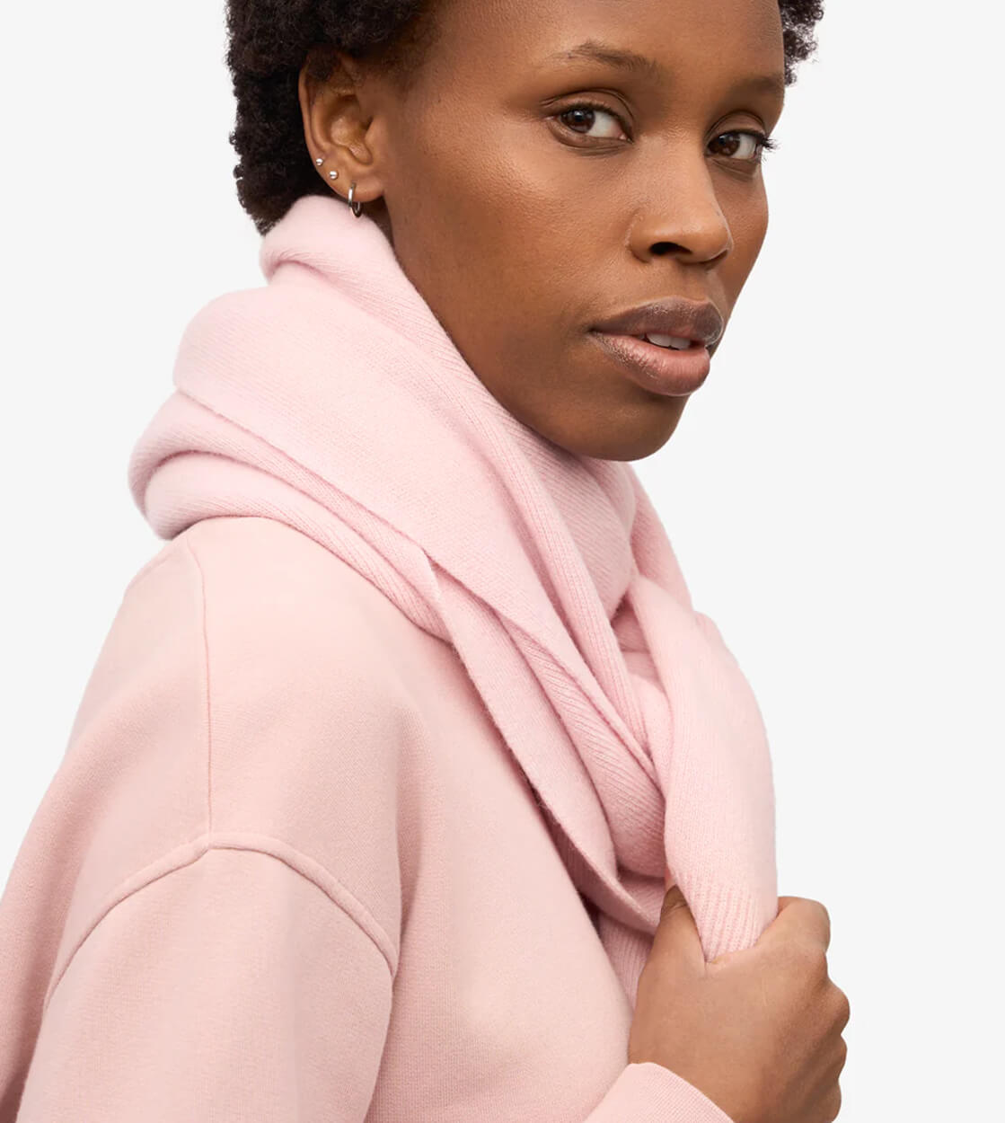 Colorful Standard Scarf Merino Wool pink faded