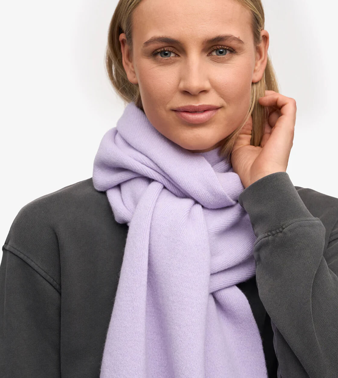 Colorful Standard Scarf Merino Wool purple soft lavender