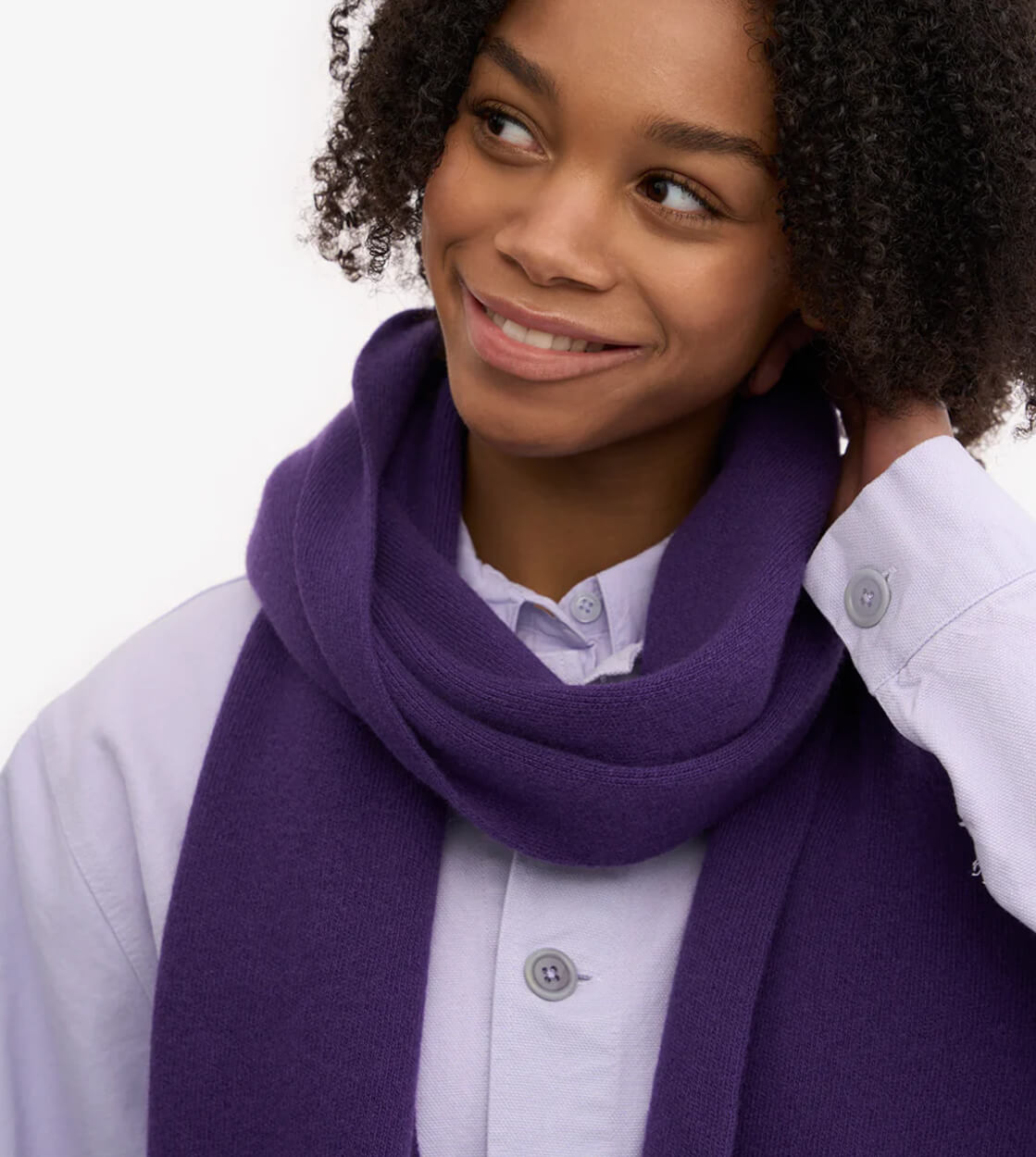 Colorful Standard Scarf Merino Wool purple ultra