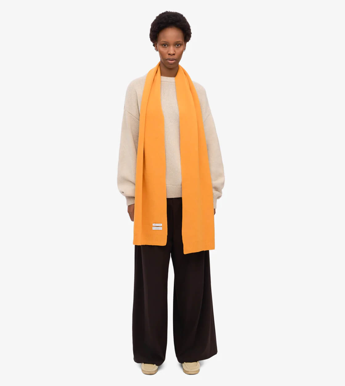 Colorful Standard Scarf Merino Wool yellow burned