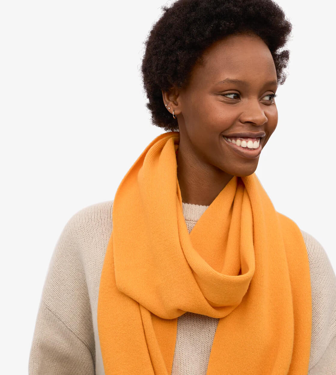 Colorful Standard Scarf Merino Wool yellow burned