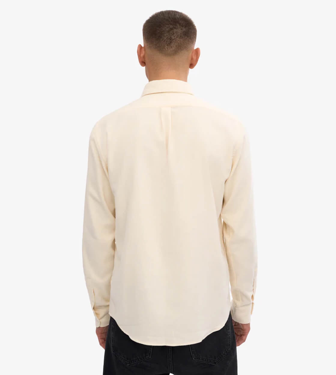 Colorful Standard Shirt Flannel CS 4006 beige white ivory