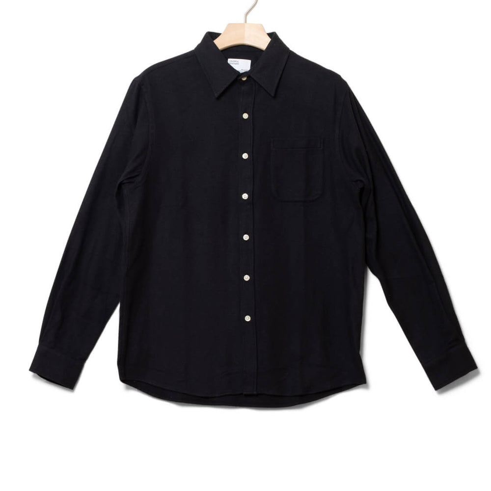 Colorful Standard Shirt Flannel CS 4006 black deep