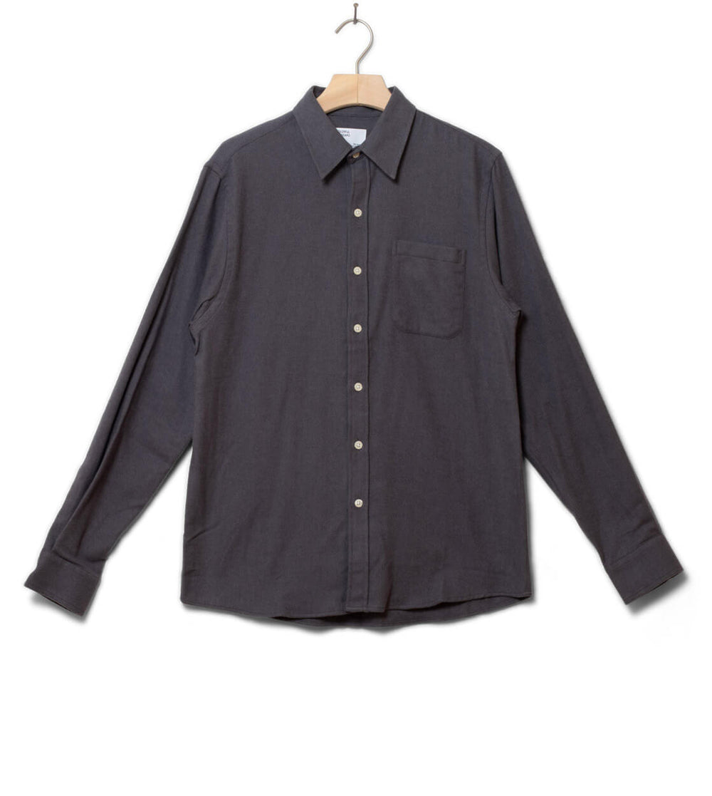Colorful Standard Shirt Flannel CS 4006 grey lava