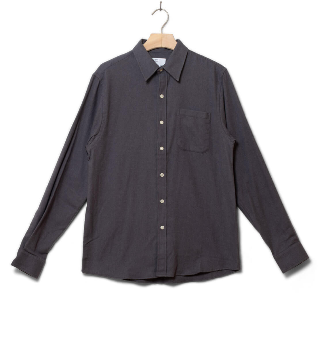 Colorful Standard Shirt Flannel CS 4006 grey lava