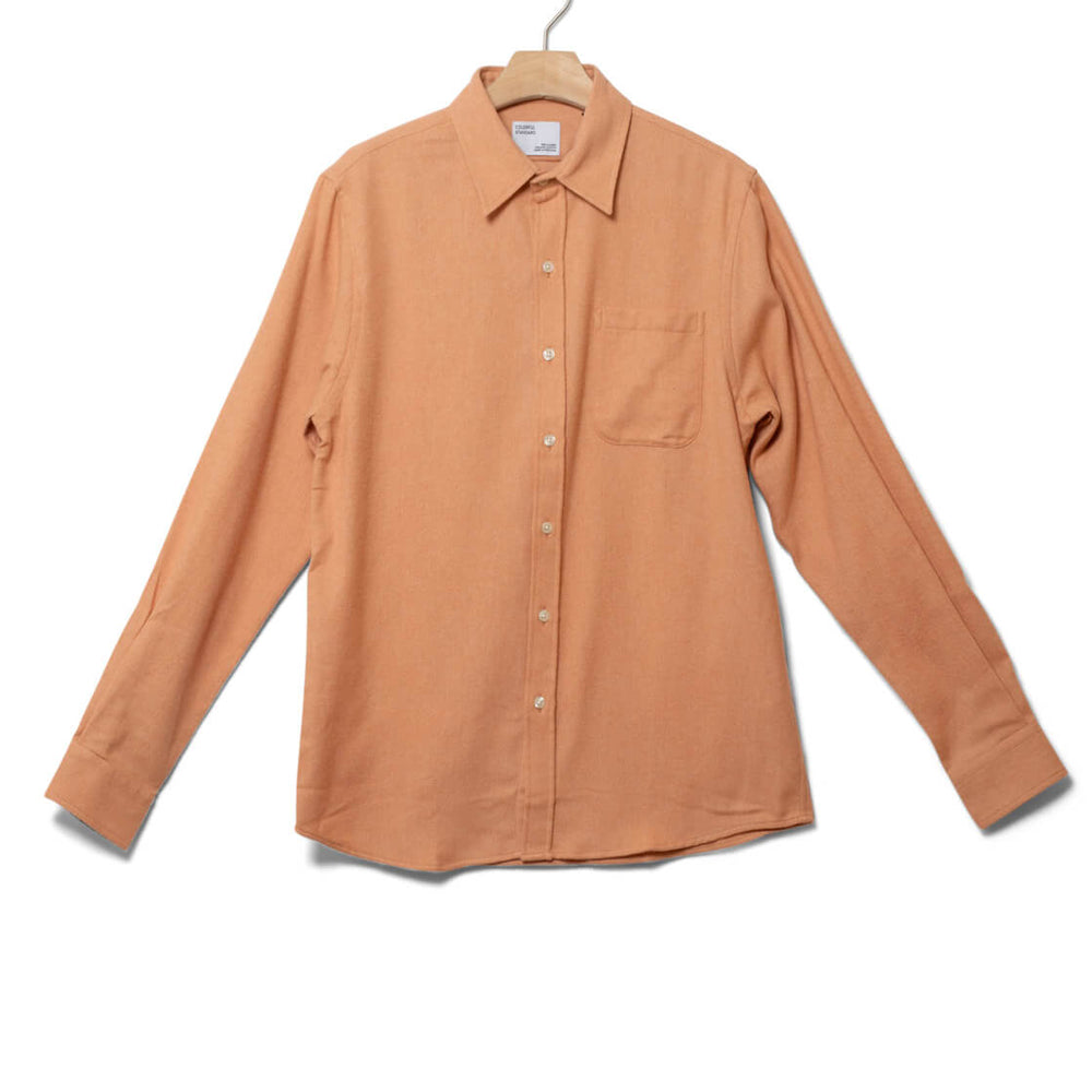 Colorful Standard Shirt Flannel CS 4006 orange sandstone