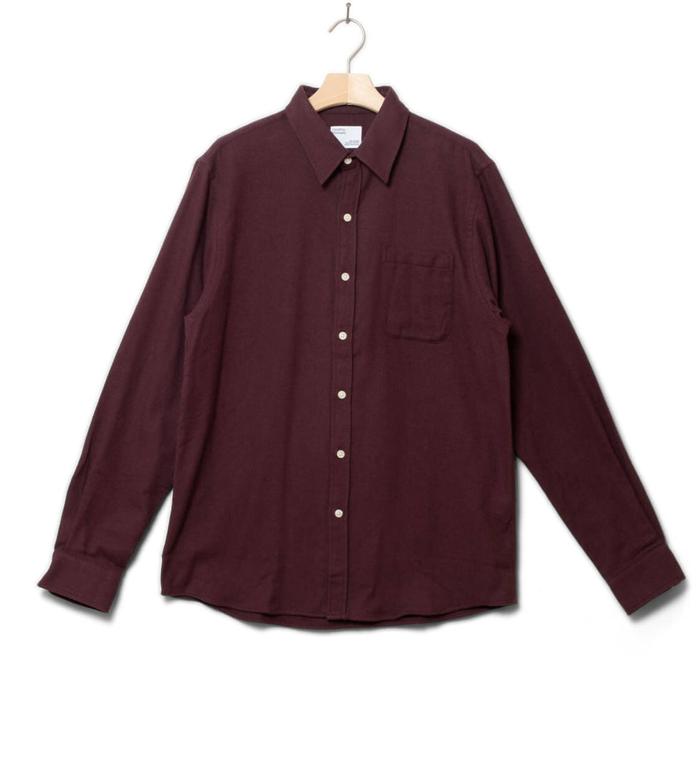 Colorful Standard Shirt Flannel CS 4006 red oxblood