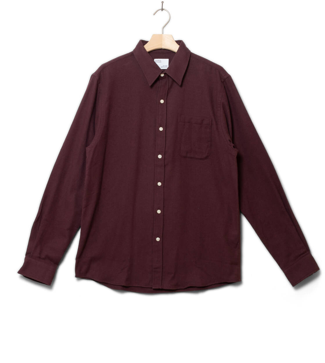 Colorful Standard Shirt Flannel CS 4006 red oxblood