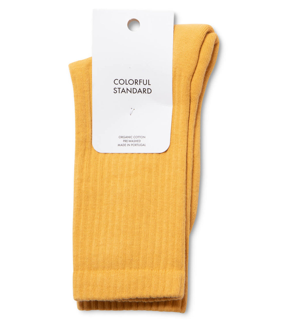 Colorful Standard Socks Active yellow burned