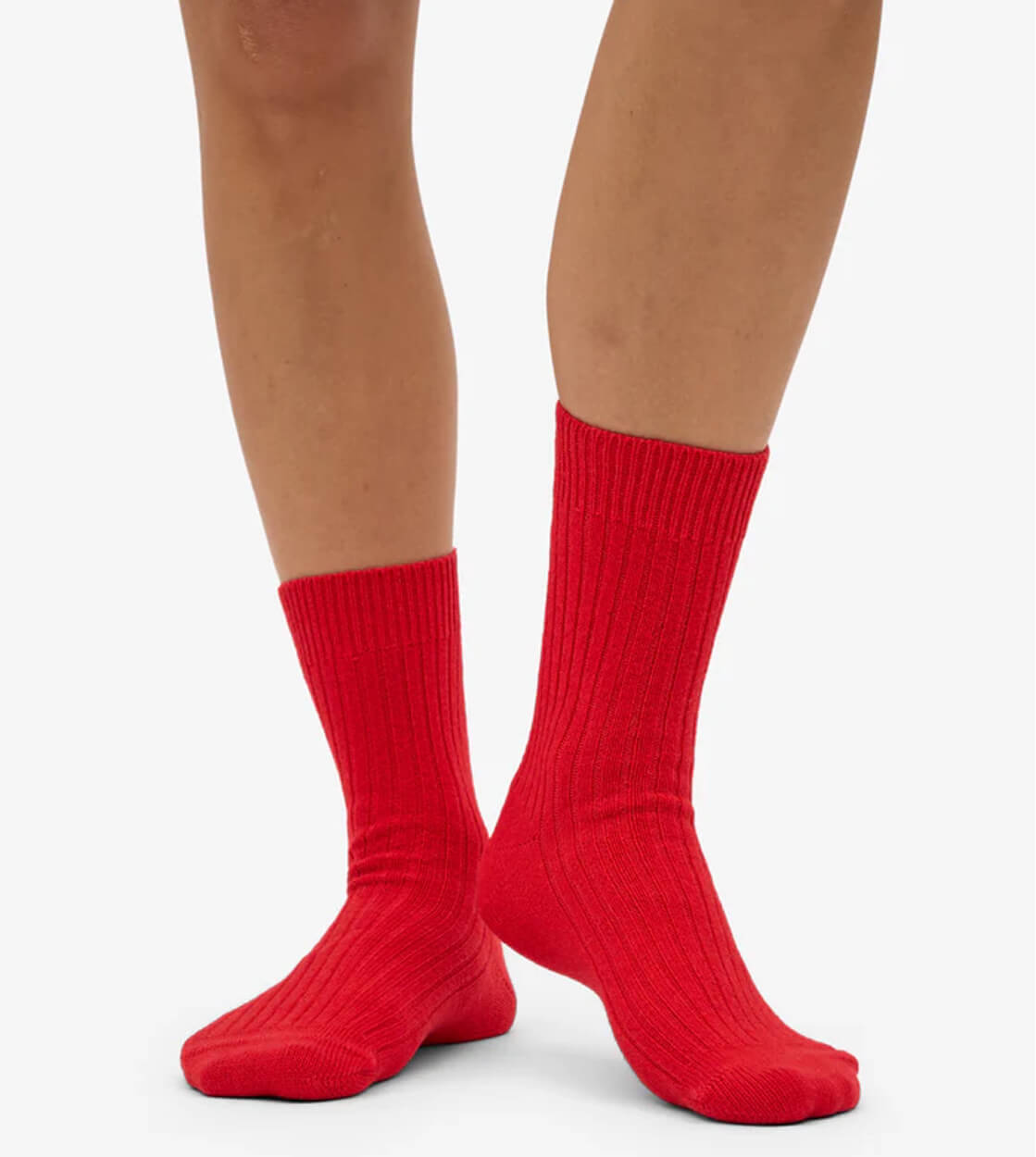 Colorful Standard Socks Merino Wool Blend red tangerine